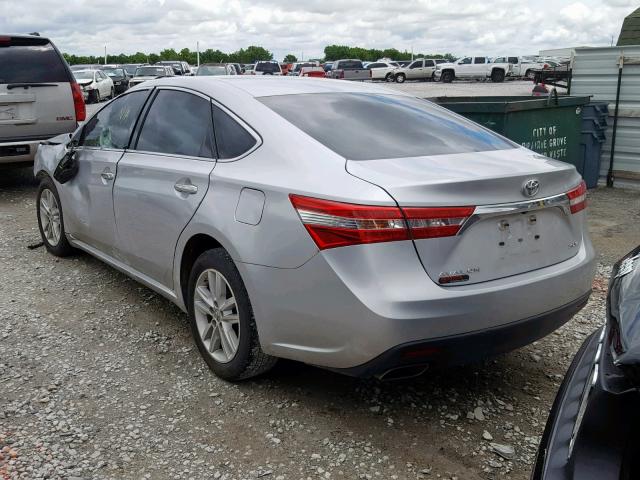 4T1BK1EB5EU090373 - 2014 TOYOTA AVALON BAS SILVER photo 3