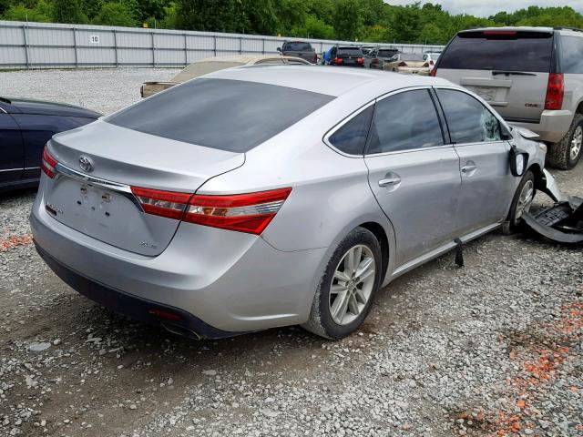 4T1BK1EB5EU090373 - 2014 TOYOTA AVALON BAS SILVER photo 4