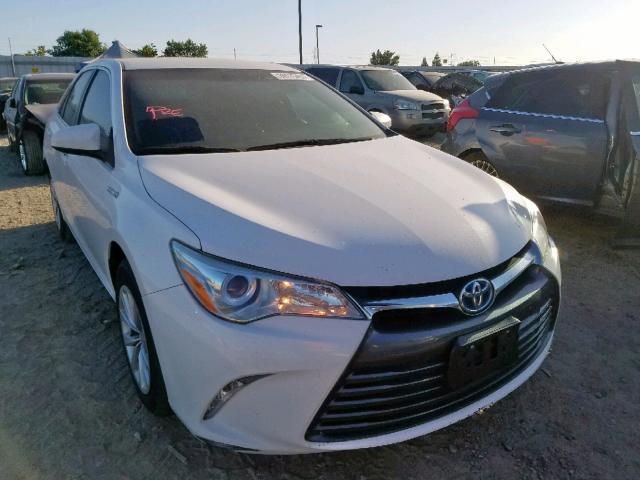 4T1BD1FK1FU167251 - 2015 TOYOTA CAMRY HYBR WHITE photo 1