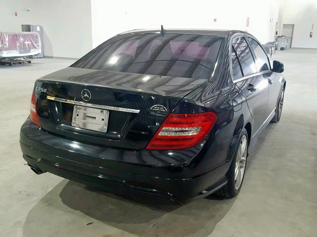 WDDGF4HB8DR296239 - 2013 MERCEDES-BENZ C 250 BLACK photo 4