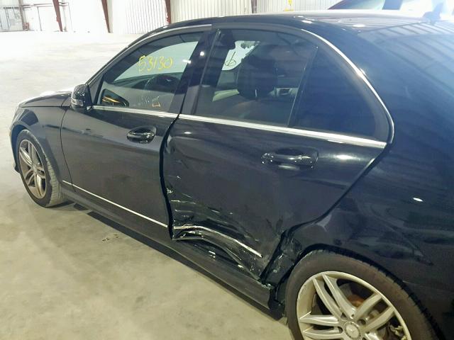 WDDGF4HB8DR296239 - 2013 MERCEDES-BENZ C 250 BLACK photo 9