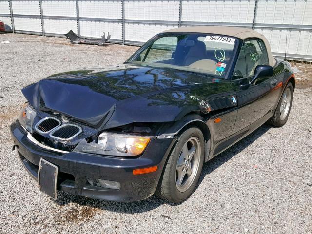 4USCH7326VLE03088 - 1997 BMW Z3 1.9 BLACK photo 2