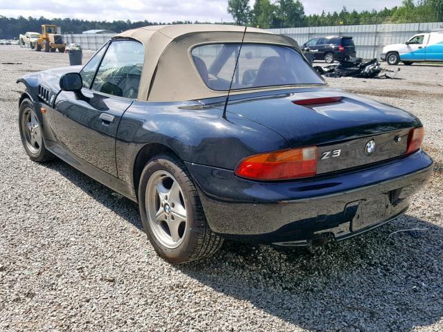 4USCH7326VLE03088 - 1997 BMW Z3 1.9 BLACK photo 3