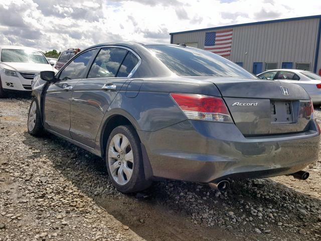 1HGCP36809A041308 - 2009 HONDA ACCORD EXL GRAY photo 3