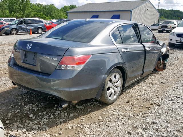 1HGCP36809A041308 - 2009 HONDA ACCORD EXL GRAY photo 4