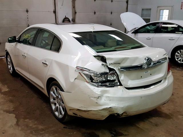 1G4GE5GV0AF128294 - 2010 BUICK LACROSSE C WHITE photo 3