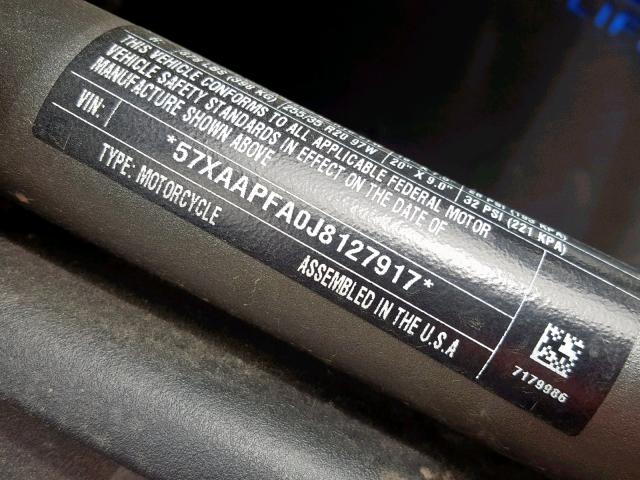 57XAAPFA0J8127917 - 2018 POLARIS SLINGSHOT BLUE photo 10