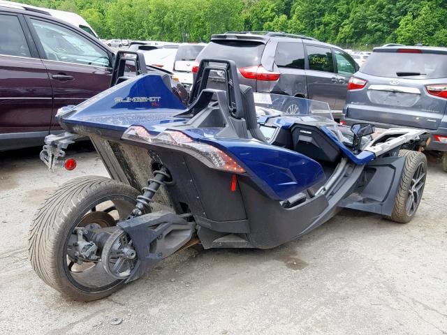 57XAAPFA0J8127917 - 2018 POLARIS SLINGSHOT BLUE photo 4