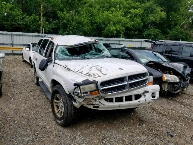 1B8HS48N52F162061 - 2002 DODGE DURANGO SL WHITE photo 1