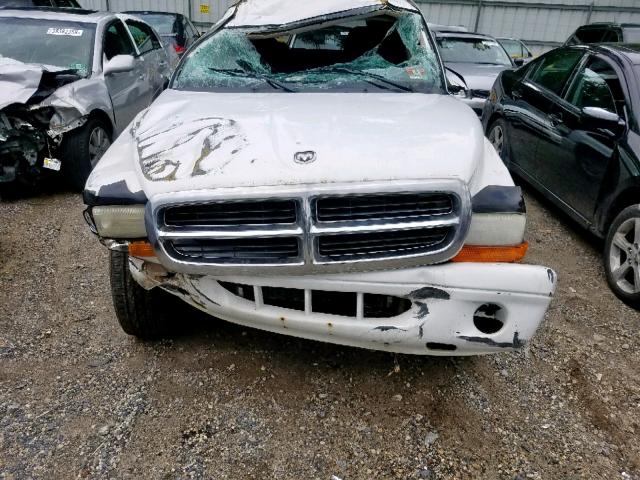 1B8HS48N52F162061 - 2002 DODGE DURANGO SL WHITE photo 7