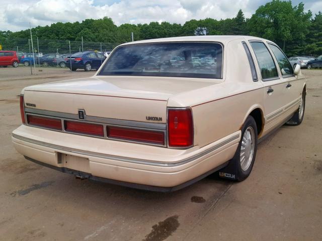 1LNLM83W7TY711762 - 1996 LINCOLN TOWN CAR C BEIGE photo 4