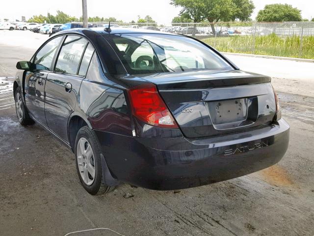 1G8AJ55F36Z186319 - 2006 SATURN ION LEVEL BLACK photo 3