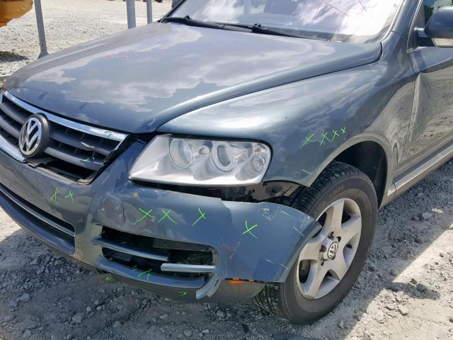 WVGZG77LX5D019663 - 2005 VOLKSWAGEN TOUAREG 3. GREEN photo 9