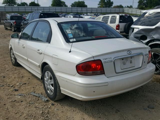 KMHWF25H44A917120 - 2004 HYUNDAI SONATA GL WHITE photo 3