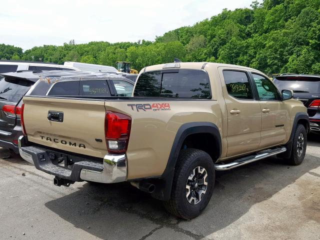 3TMCZ5AN8KM201011 - 2019 TOYOTA TACOMA DOU BEIGE photo 4