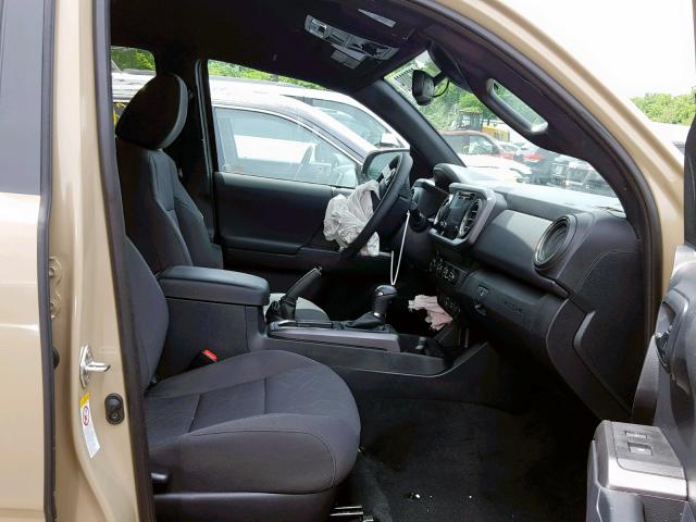 3TMCZ5AN8KM201011 - 2019 TOYOTA TACOMA DOU BEIGE photo 5