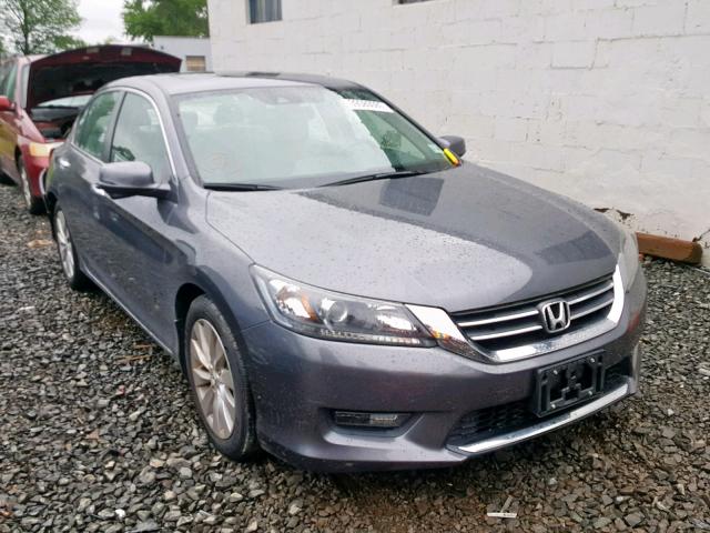 1HGCR2F8XFA126706 - 2015 HONDA ACCORD EXL GRAY photo 1