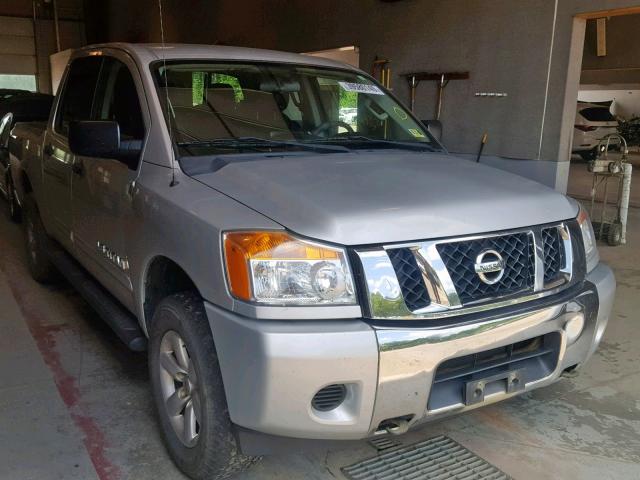 1N6AA0EJ9DN302850 - 2013 NISSAN TITAN S SILVER photo 1