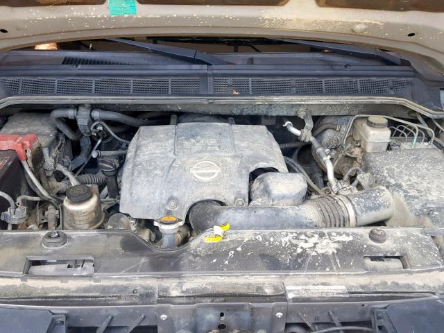 1N6AA0EJ9DN302850 - 2013 NISSAN TITAN S SILVER photo 7