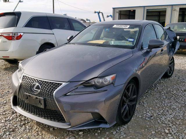 JTHBF1D29F5045585 - 2015 LEXUS IS 250 GRAY photo 2