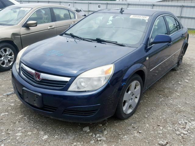 1G8ZS57N58F118998 - 2008 SATURN AURA XE BLUE photo 2