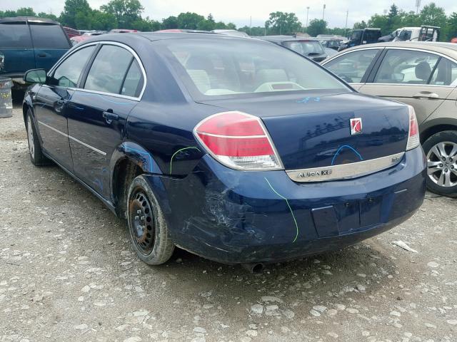 1G8ZS57N58F118998 - 2008 SATURN AURA XE BLUE photo 3