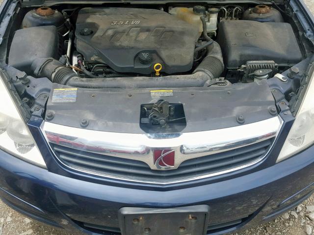 1G8ZS57N58F118998 - 2008 SATURN AURA XE BLUE photo 7