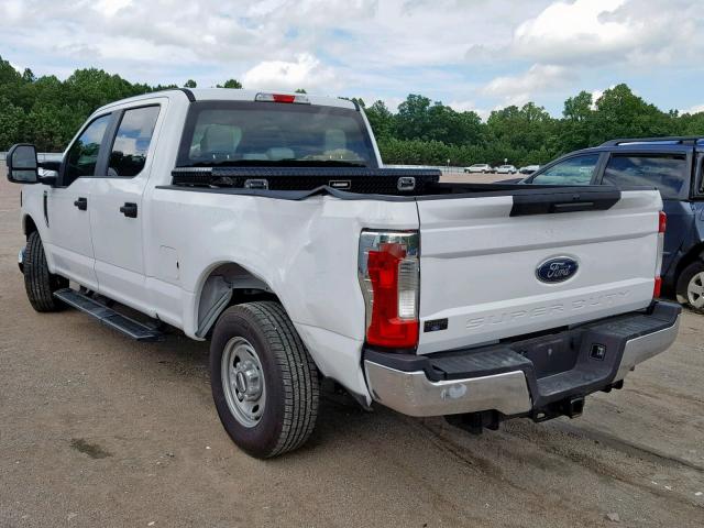 1FT7W2A65KED79272 - 2019 FORD F250 SUPER WHITE photo 3