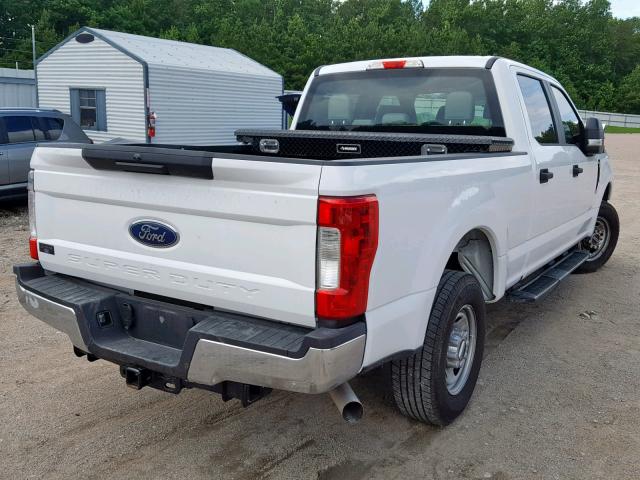 1FT7W2A65KED79272 - 2019 FORD F250 SUPER WHITE photo 4