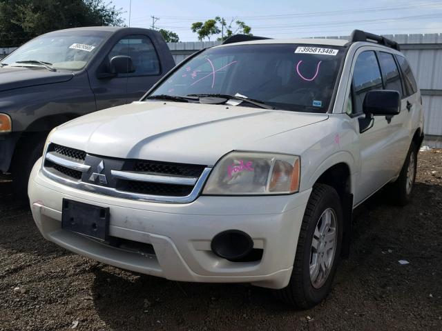 4A4MN21S47E029635 - 2007 MITSUBISHI ENDEAVOR L WHITE photo 2