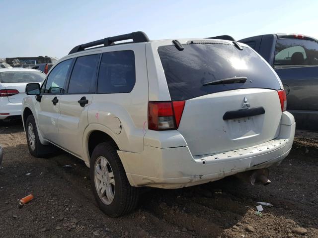 4A4MN21S47E029635 - 2007 MITSUBISHI ENDEAVOR L WHITE photo 3