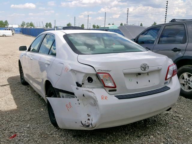 4T1BB46KX9U075762 - 2009 TOYOTA CAMRY HYBR WHITE photo 3