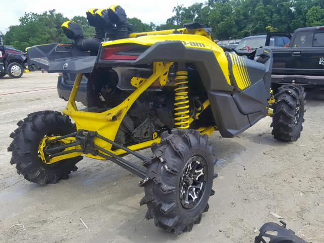 3JBVWAW28JK000098 - 2018 CAN-AM MAVERICK X YELLOW photo 4