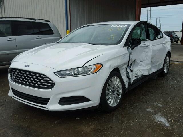 3FA6P0UU9GR275269 - 2016 FORD FUSION S H WHITE photo 2