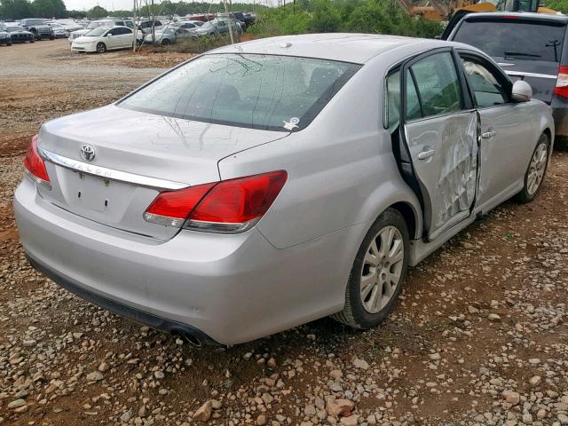 4T1BK3DB5CU444693 - 2012 TOYOTA AVALON BAS SILVER photo 4