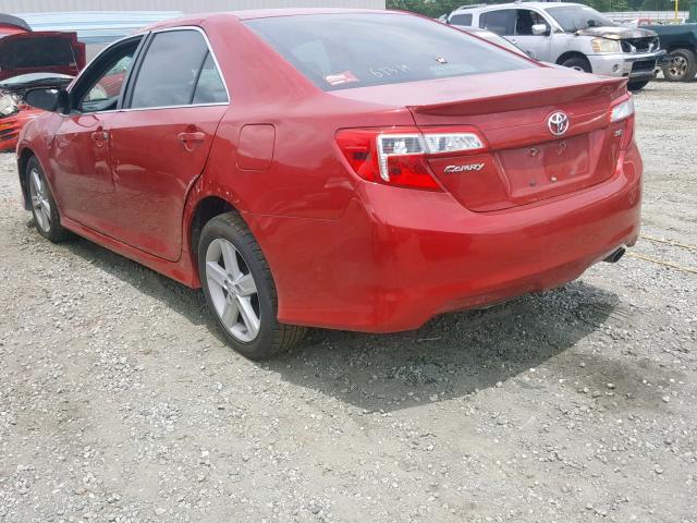 4T1BF1FK7DU699269 - 2013 TOYOTA CAMRY L RED photo 3