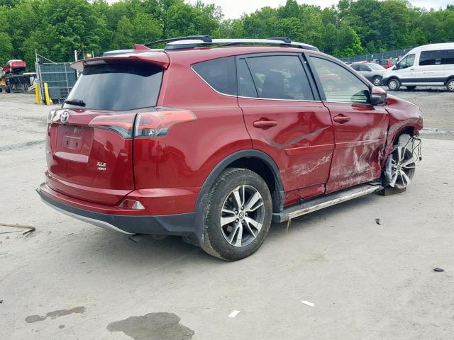 JTMRFREV2JD233712 - 2018 TOYOTA RAV4 ADVEN RED photo 4