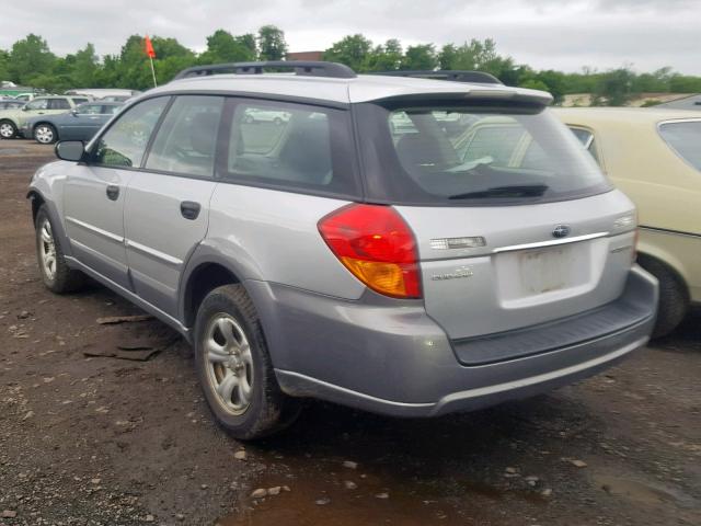 4S4BP61C477322850 - 2007 SUBARU LEGACY OUT SILVER photo 3