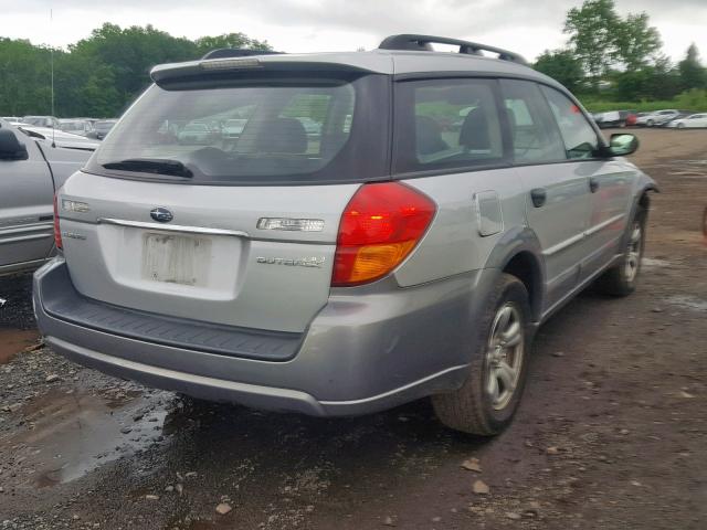 4S4BP61C477322850 - 2007 SUBARU LEGACY OUT SILVER photo 4