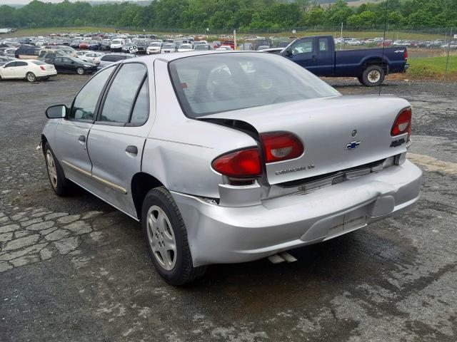 1G1JF524X17295867 - 2001 CHEVROLET CAVALIER L SILVER photo 3