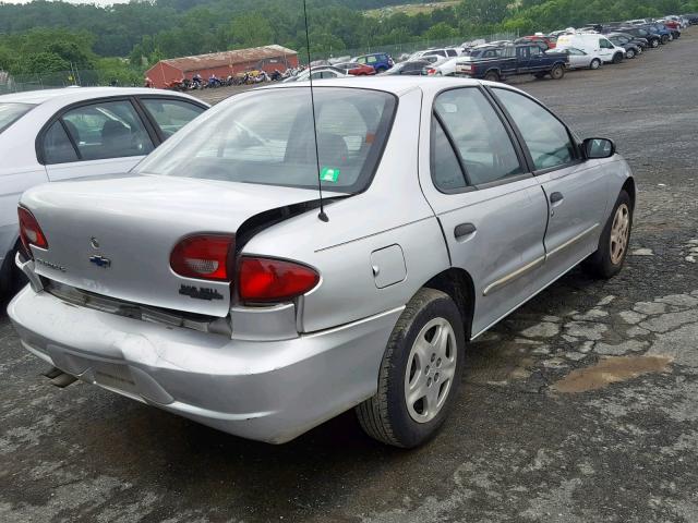 1G1JF524X17295867 - 2001 CHEVROLET CAVALIER L SILVER photo 4