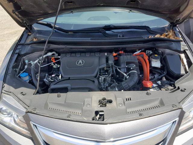 19VDE3F7XEE300015 - 2014 ACURA ILX HYBRID GRAY photo 7