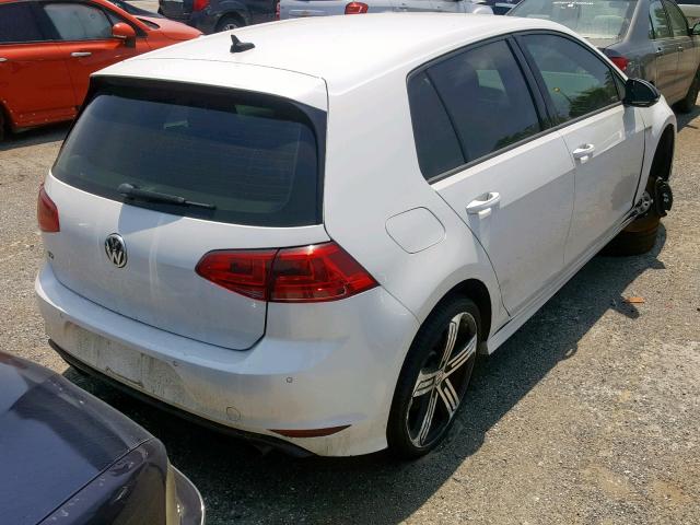 WVWLF7AU6GW253529 - 2016 VOLKSWAGEN GOLF R WHITE photo 4