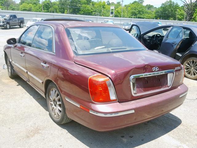 KMHFU45E15A382174 - 2005 HYUNDAI XG 350 MAROON photo 3