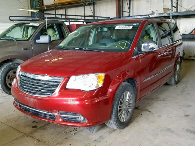 2C4RC1CG6ER329926 - 2014 CHRYSLER TOWN & COU RED photo 2