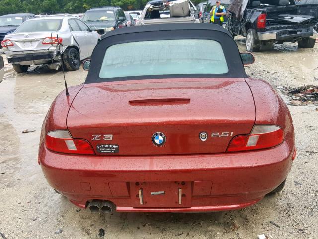 4USCN33452LM06415 - 2002 BMW Z3 2.5 RED photo 6