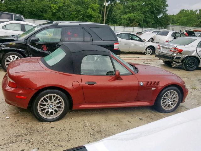 4USCN33452LM06415 - 2002 BMW Z3 2.5 RED photo 9