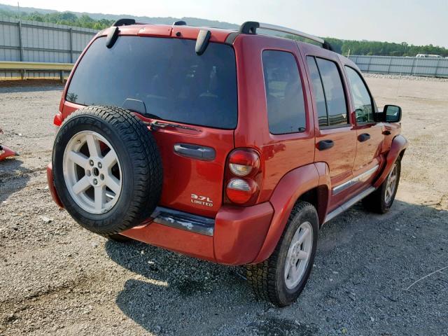 1J4GL58K25W716339 - 2005 JEEP LIBERTY LI RED photo 4