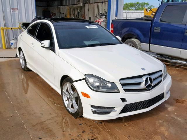 WDDGJ4HB5CF804200 - 2012 MERCEDES-BENZ C 250 WHITE photo 1