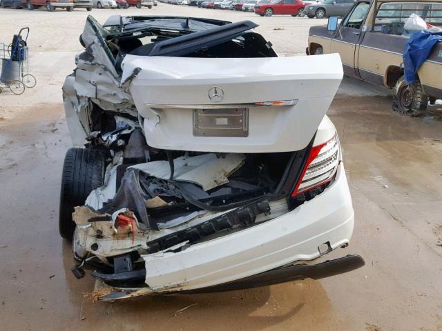 WDDGJ4HB5CF804200 - 2012 MERCEDES-BENZ C 250 WHITE photo 10